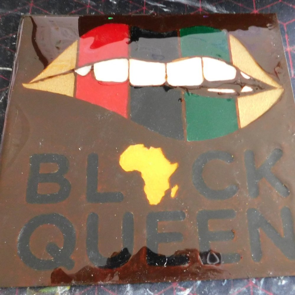 Black Queen Wood Wall Art
